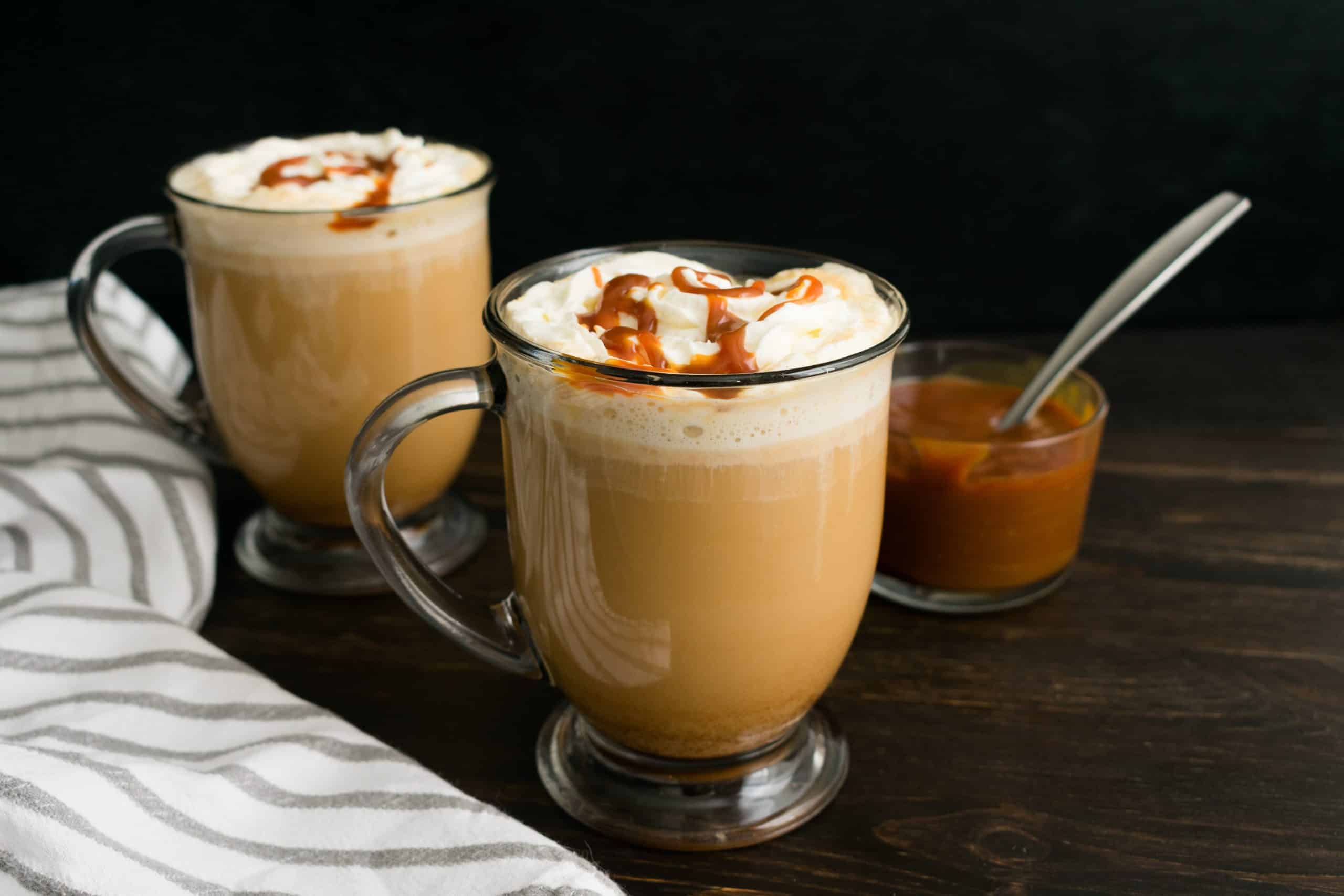 Café moka au caramel salé