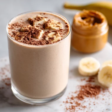 Smoothie au beurre d’arachide et à la banane