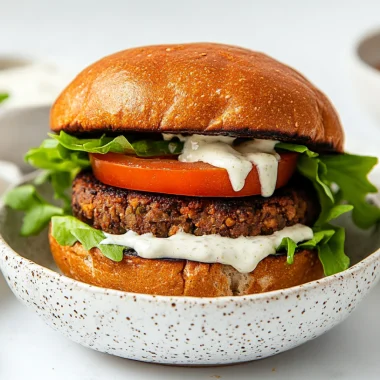 High-Protein Vegan Burgers