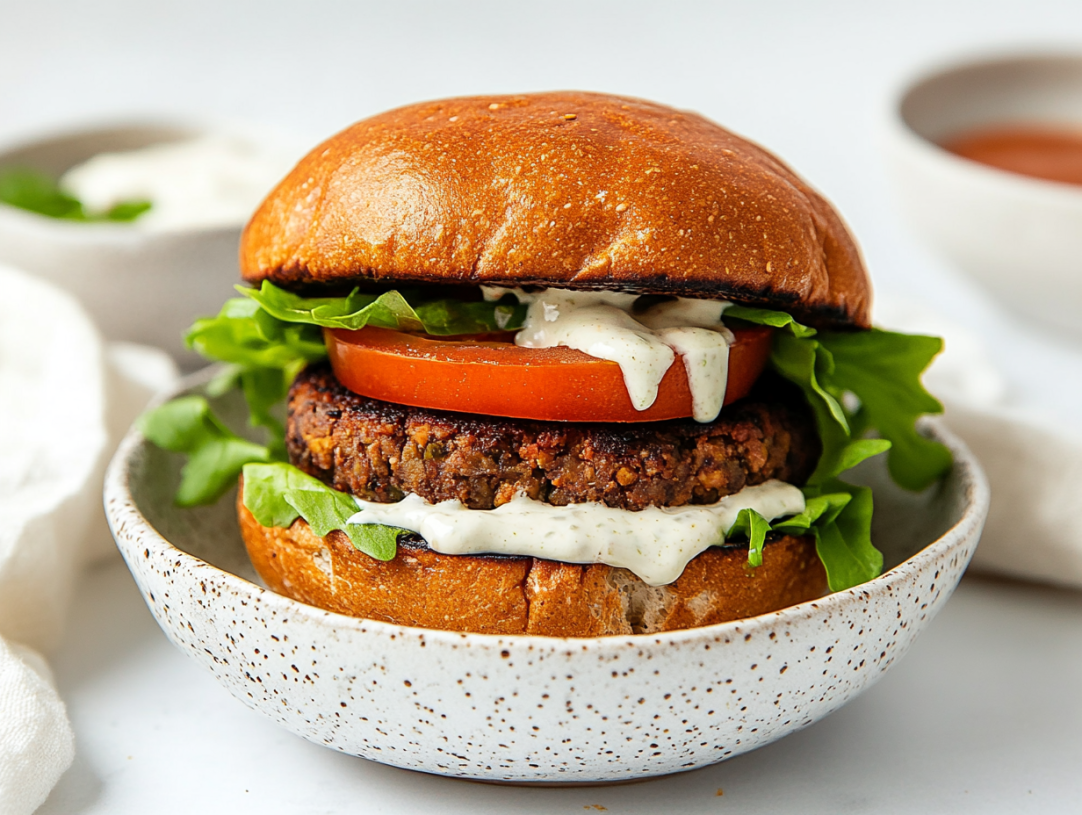 High Protein Vegan Burgers