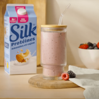 Smoothie végane aux baies riche en protéine