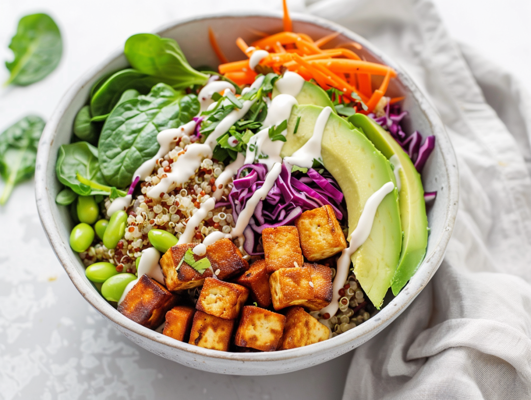 Vegan Tofu Protein Bowl