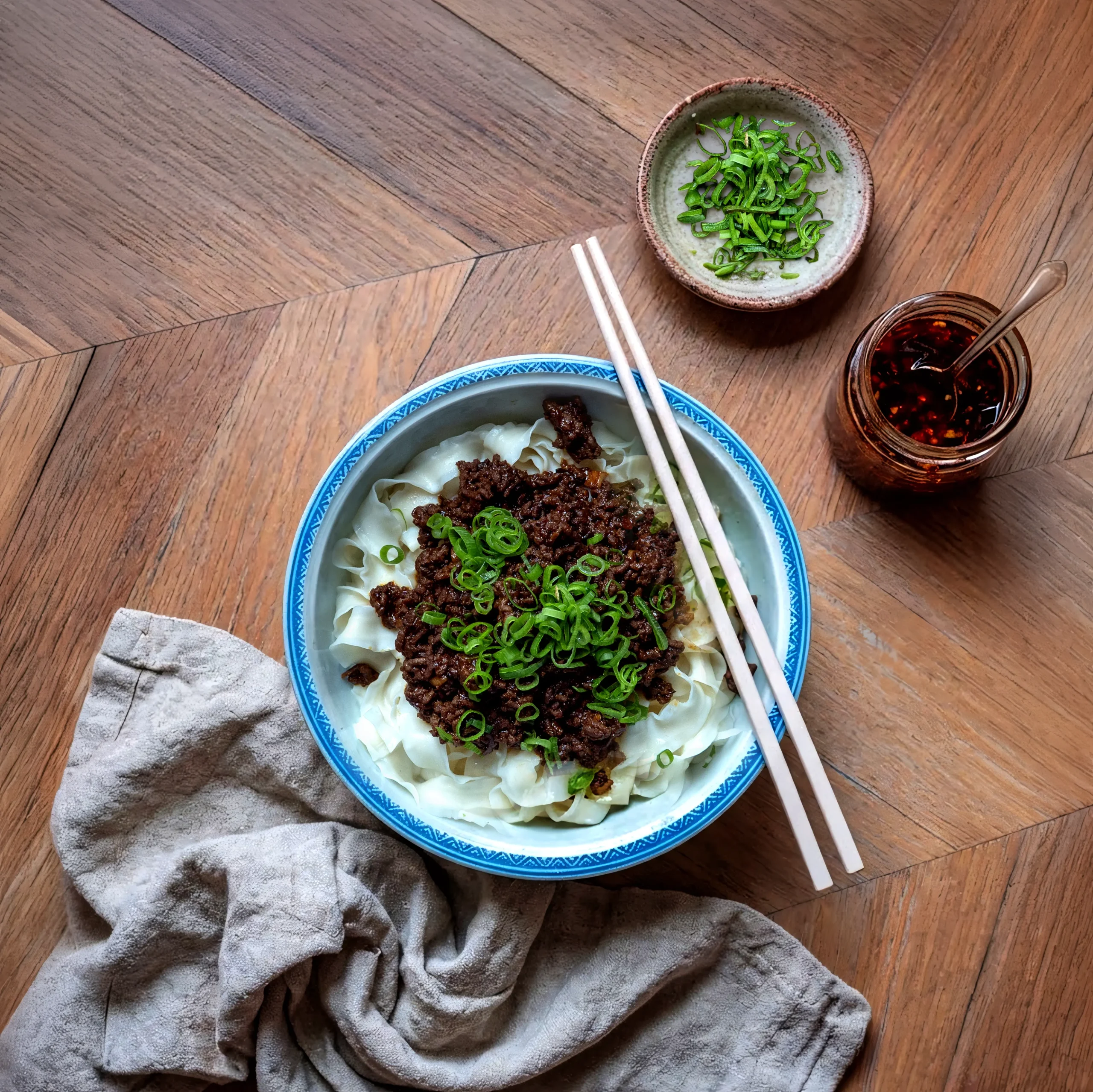 Nouilles au tofu mapo
