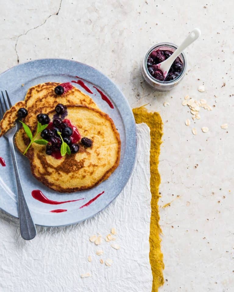 Oat berry pancakes